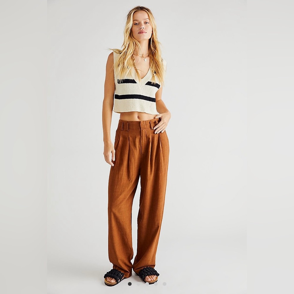 Free people calla pleated trousers